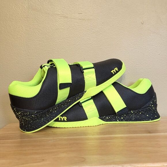 TYR L-1 Lifter Limited Edition Attak Yellow Black Weightlifting Shoes Men's 11 - Picture 4 of 7